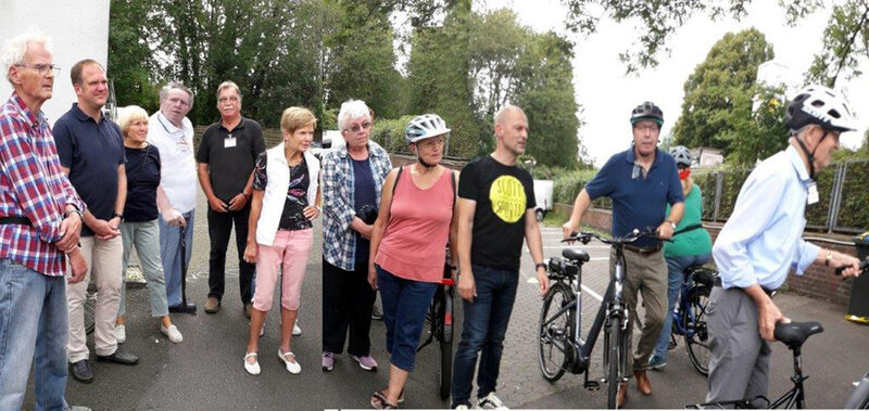 Bürgermeister Dirk Breuer und Seniorenbeirat mit E-Bikes