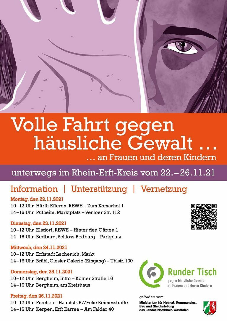 Plakat Aktionswoche Gewalt gegen Frauen