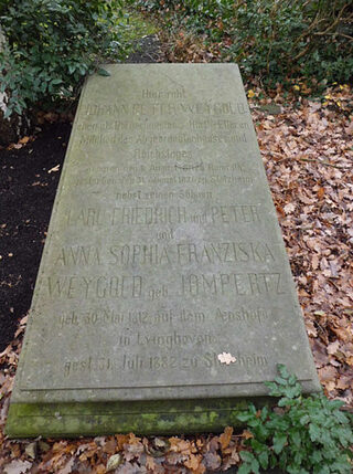 Grab von Johann Peter Weygold auf dem Stotzheimer Friedhof