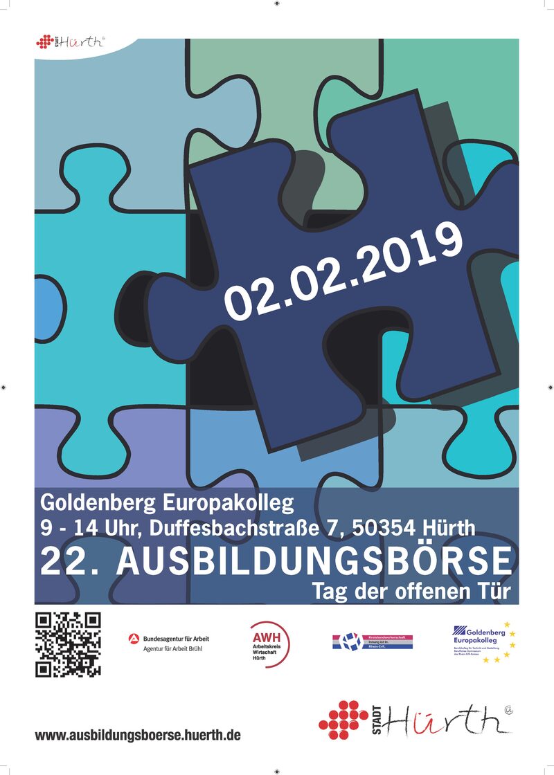 Plakat zur 22. Ausbildungsbörse in Hürth