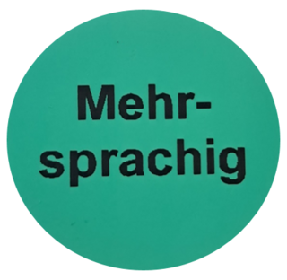 Sticker für die Kennzeichnung der Mehrsprachigen Bilderbücher